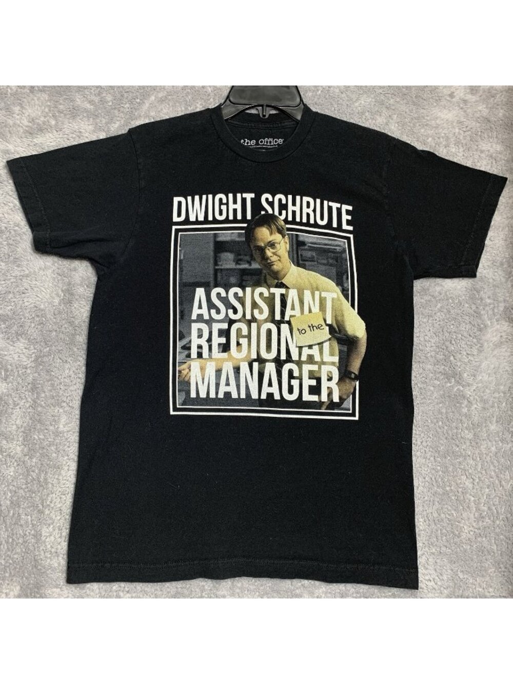 The Office T-Shirt Mens M Black Dwight Schrute Assistant to the Regional Manager
